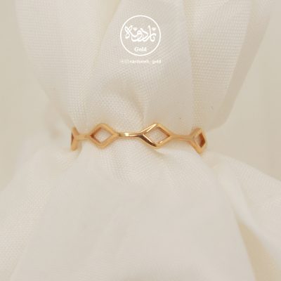 ⁨انگشتر رینگ لوزی