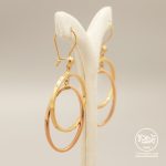 گوشواره دو رنگ آویز - Image 3