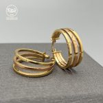 گوشواره حلقه سه لاین - Image 3