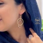 گوشواره دو رنگ آویز - Image 2
