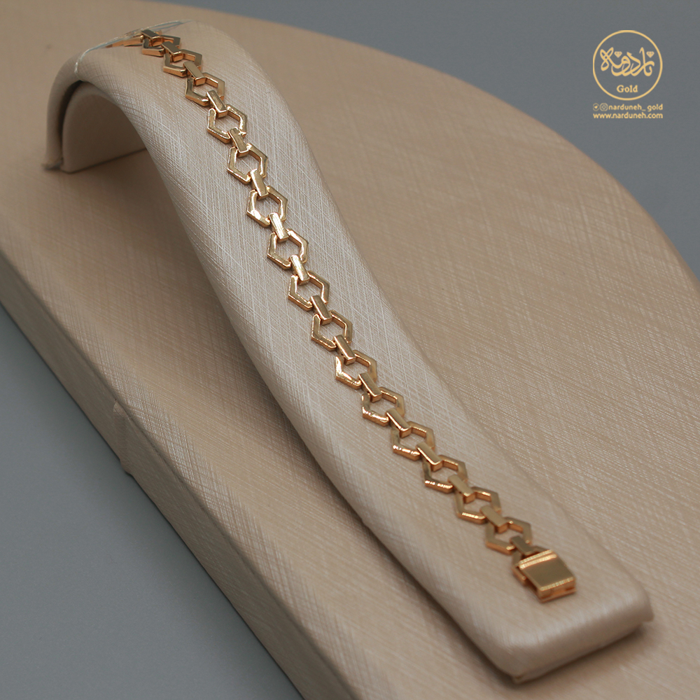 10 (2) دستبند پلاک چند ضلعی - Image 1