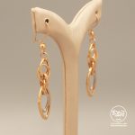 گوشواره دو رنگ آویز - Image 2