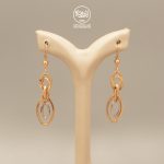 گوشواره دو رنگ آویز