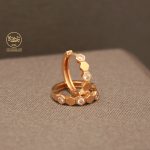 گوشواره حلقه نگین دار