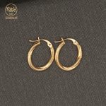 گوشواره حلقه اسپیرال تراش - Image 2