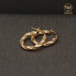 گوشواره حلقه اسپیرال تراش