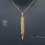⁨ ⁨نیمست (گردنبند و گوشواره) گندم - Image 2
