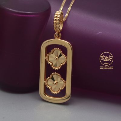 ⁨ ⁨ ⁨ ⁨ ⁨ ⁨پلاک ونکلیف تراش دو گل