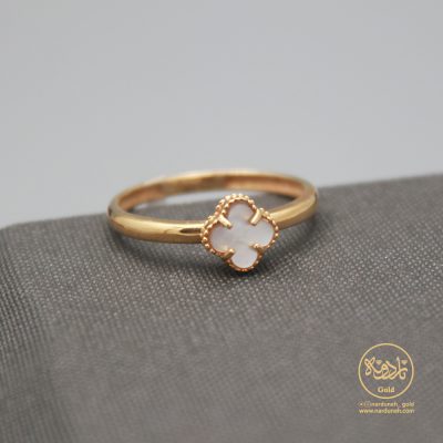 ⁨انگشتر ونکلیف صدف طبیعی