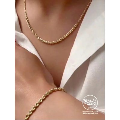 گردنبند و دستبند طنابی کونیک