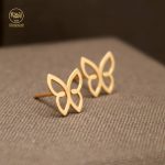 گوشواره میخی پروانه - Image 2