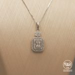 نیمست ( پلاک و گوشواره) جواهری امرالدکات - Image 2