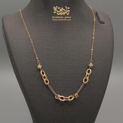 گردنبند ترکیبی دورنگ